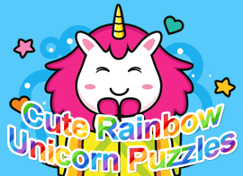 Cute Rainbow Unicorn Puzzles