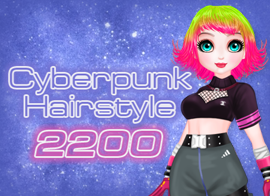 Cyberpunk Hairstyle 2200